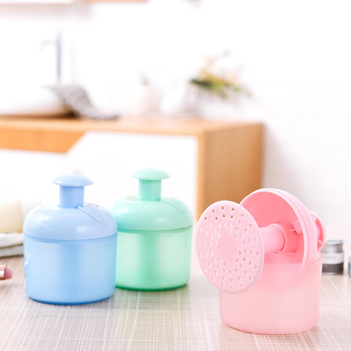 

1pc Random Bath Foam Cup, Multicolor