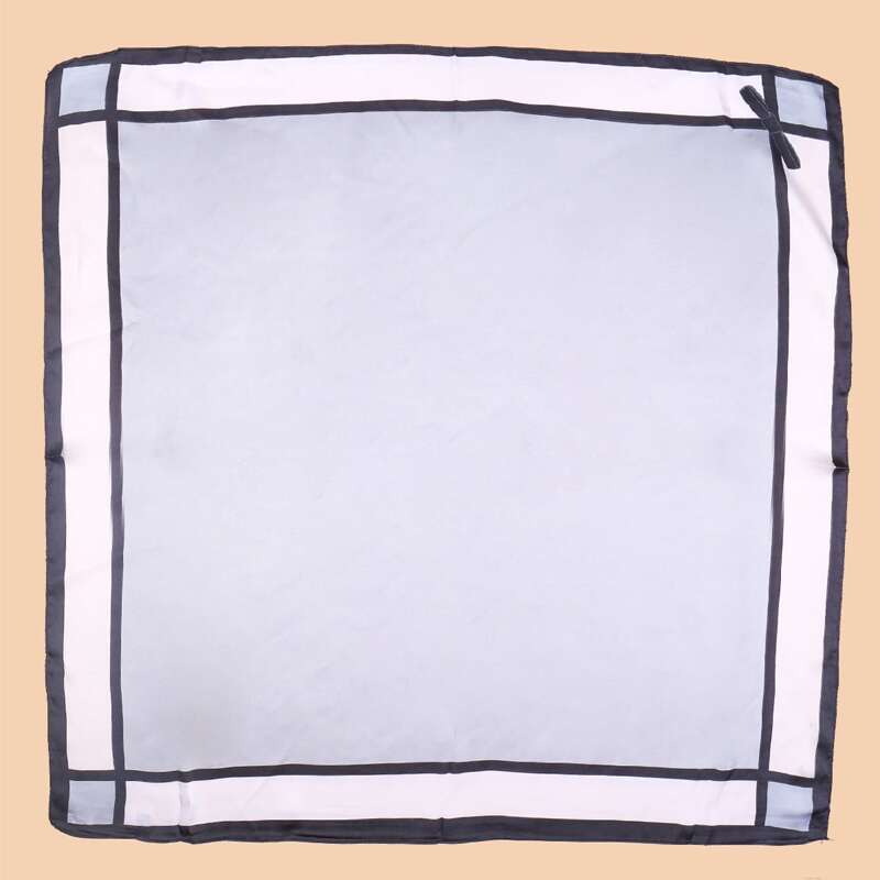 

Striped Pattern Scarf, Grey