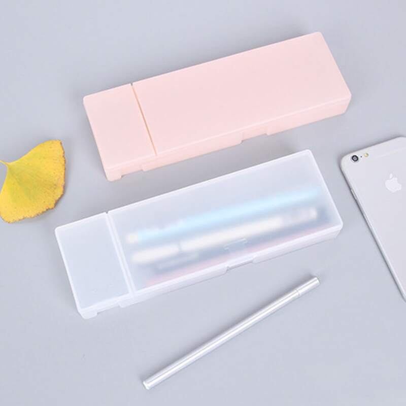 

1pc Random Solid Pencil Box, Multicolor