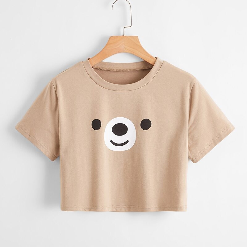 

Cartoon Graphic Tee, Khaki