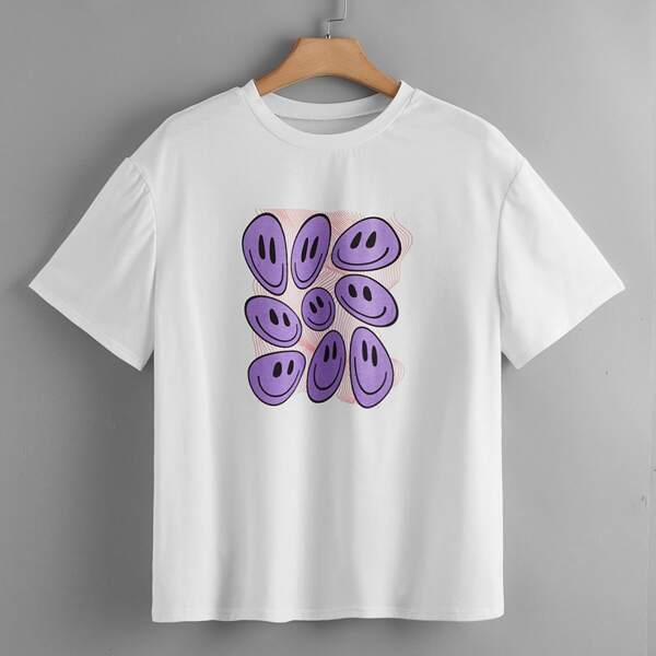 

Plus Expression Print Tee, White
