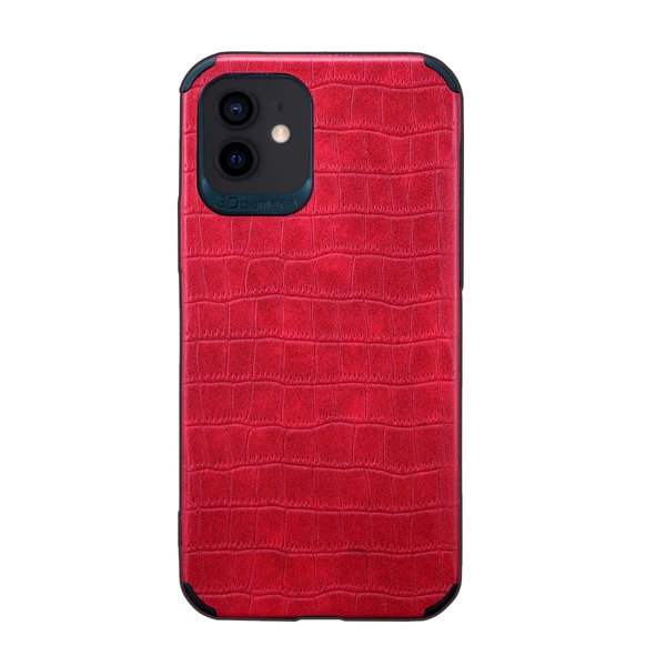 

Crocodile Pattern iPhone Case, Red