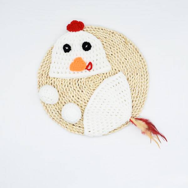 

Newborn Unisex Cartoon Chicken Knit Costume Photography Props, White