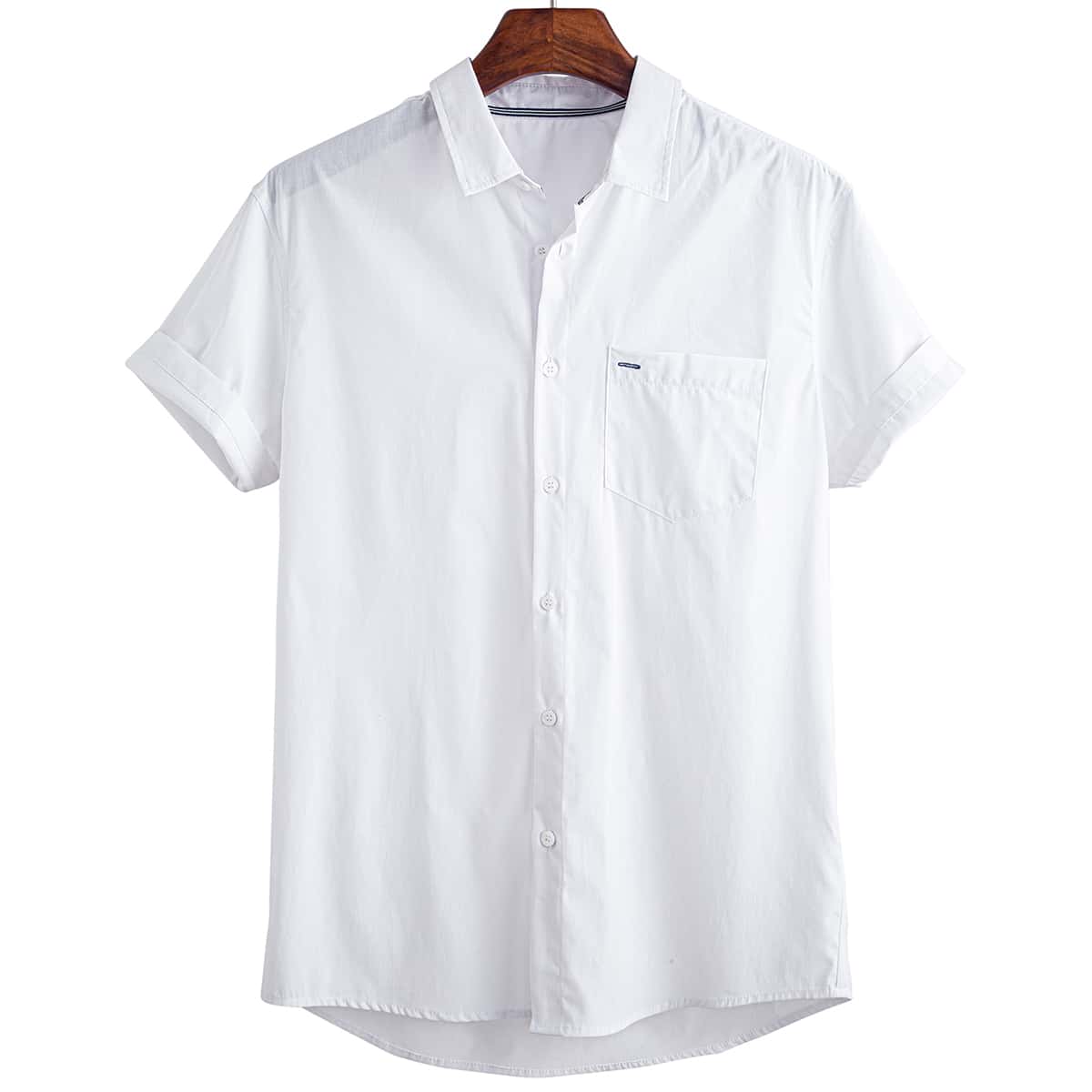 

Guys Pocket Patched Shirt, White