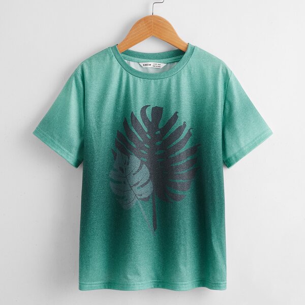 

Boys Tropical & Ombre Print Tee, Multicolor