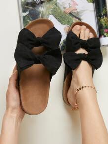 雙扭結涼拖 - 黑色 - 查看 2