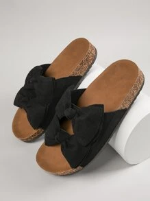 雙扭結涼拖 - 黑色 - 查看 3