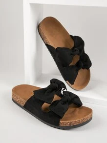 雙扭結涼拖 - 黑色 - 查看 4