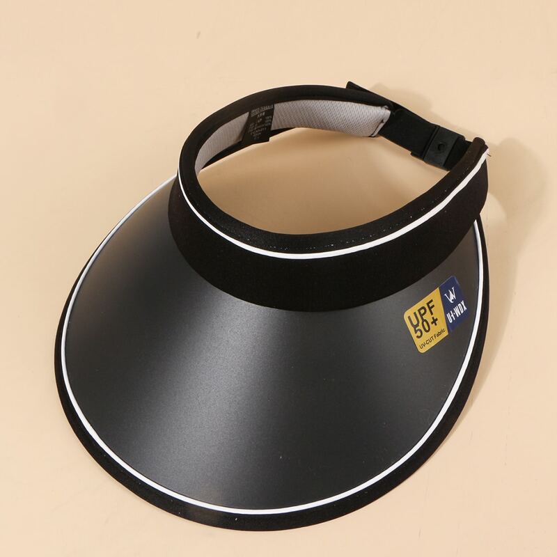 

Sun Protection Visor Hat, Black
