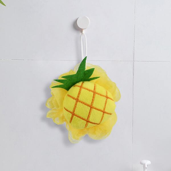 

1pc Pineapple Kids Bath Foaming Ball, Yellow