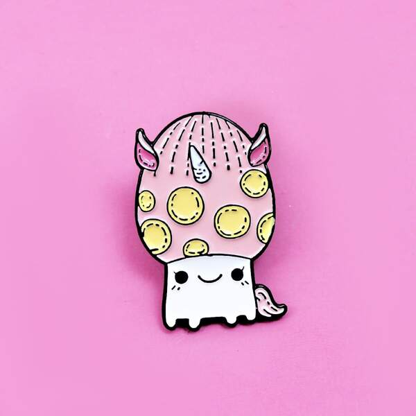 

Kids Cartoon Graphic Brooch, Multicolor