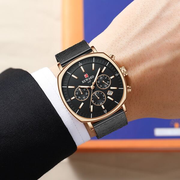 

Men Triple Dial Date Quartz Watch