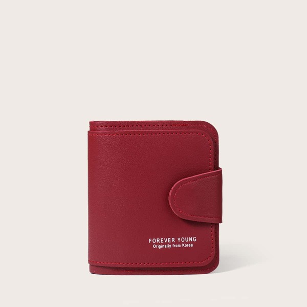 

Letter Graphic Short Purse, Burgundy
