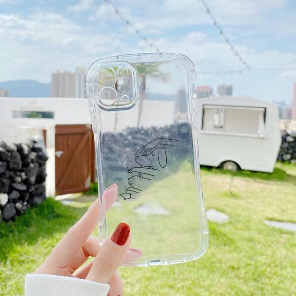 

Cartoon Graphic Clear Phone Case