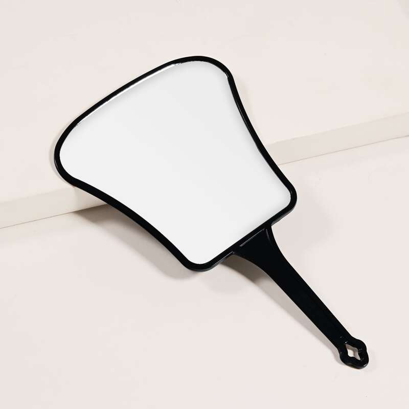 

Fan Shaped Makeup Mirror, Black