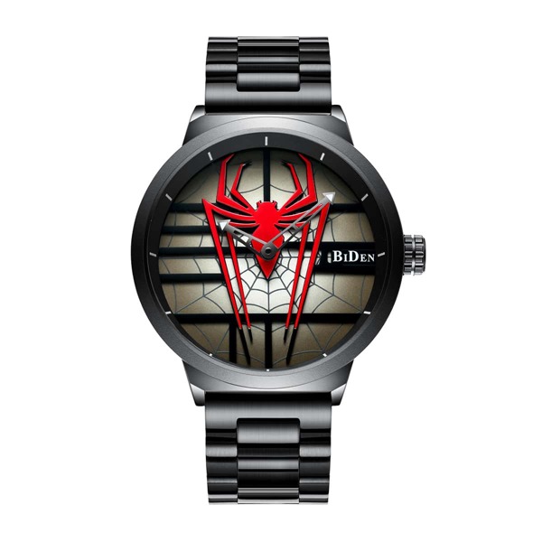 

Men Spider Pattern Dial Quartz Watch