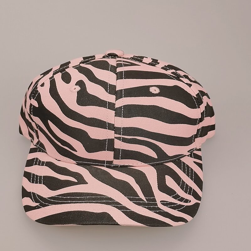 

Zebra Striped Baseball Cap, Multicolor