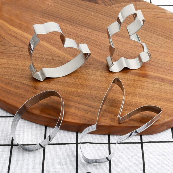 

4pcs Easter Biscuit Mold Set, Silver