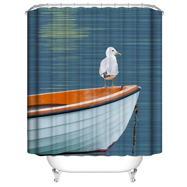 

Bird Print Shower Curtain, Multicolor