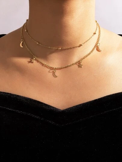 Ожерелье с луной и солнцем - Топ-100 товаров на SHEIN