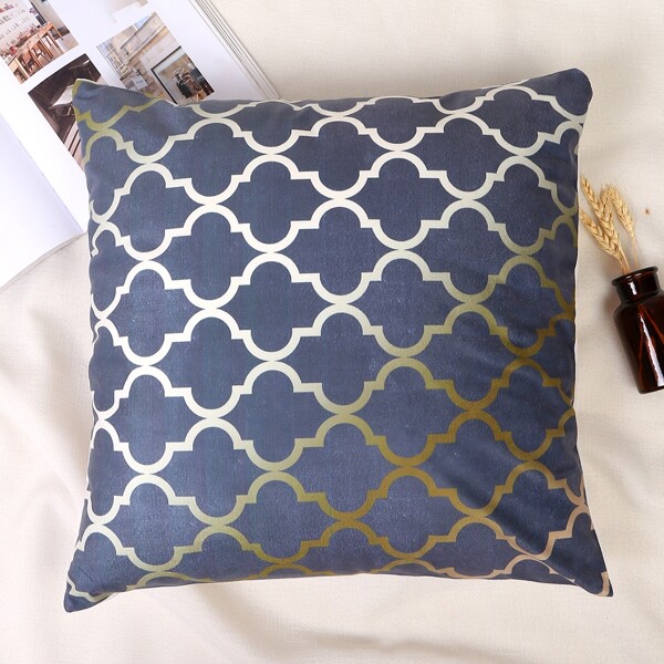 

Geometric Pattern Cushion Cover Without Filler, Multicolor