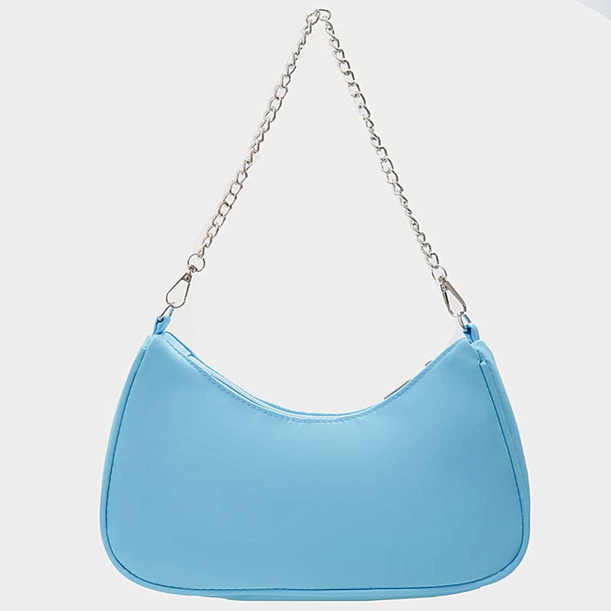 

Chain Shoulder Bag, Blue