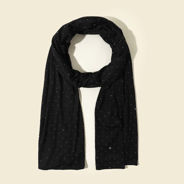

1pc Simple Scarf, Black