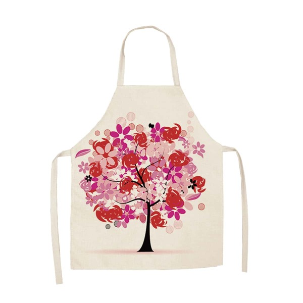 

Tree Print Apron, Multicolor