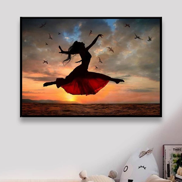 

Figure Graphic DIY Diamond Unframed Painting, Multicolor