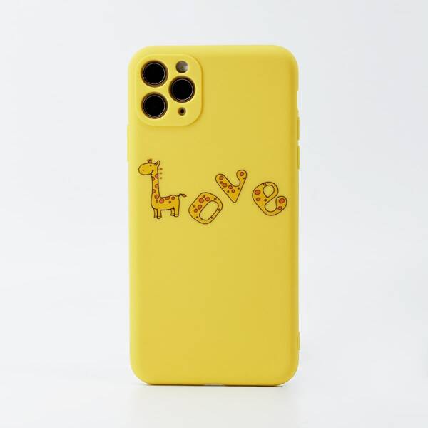 

Cartoon Giraffe Phone Case, Yellow