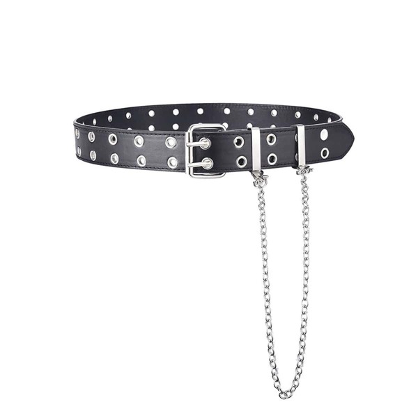 

Girls Grommet Belt, Black