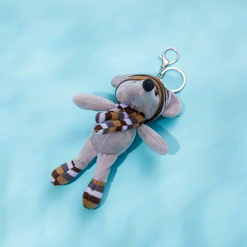 

Cartoon Charm Keychain, Grey