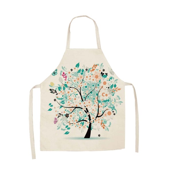 

Tree Print Apron, Multicolor