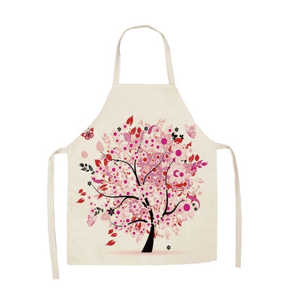 

Tree Print Apron, Pink