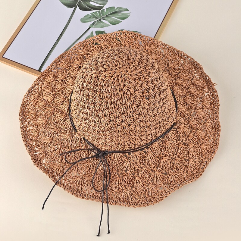 

Knot Straw Hat, Brown