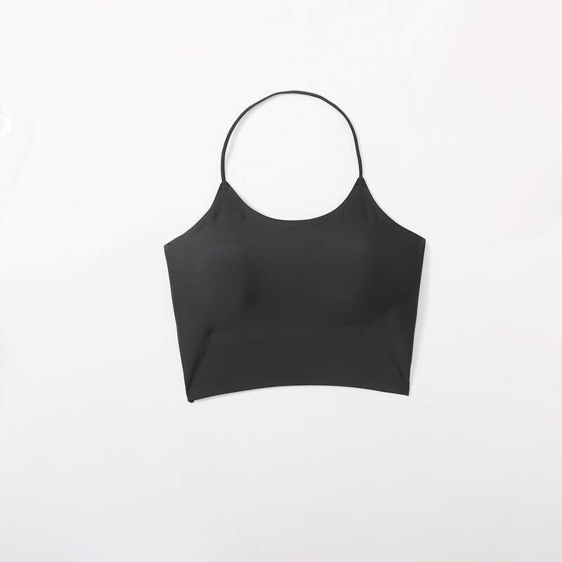 

Crisscross Back Seamless Bralette, Black