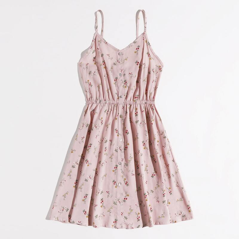

Ditsy Floral Button Front Cami Dress, Multicolor
