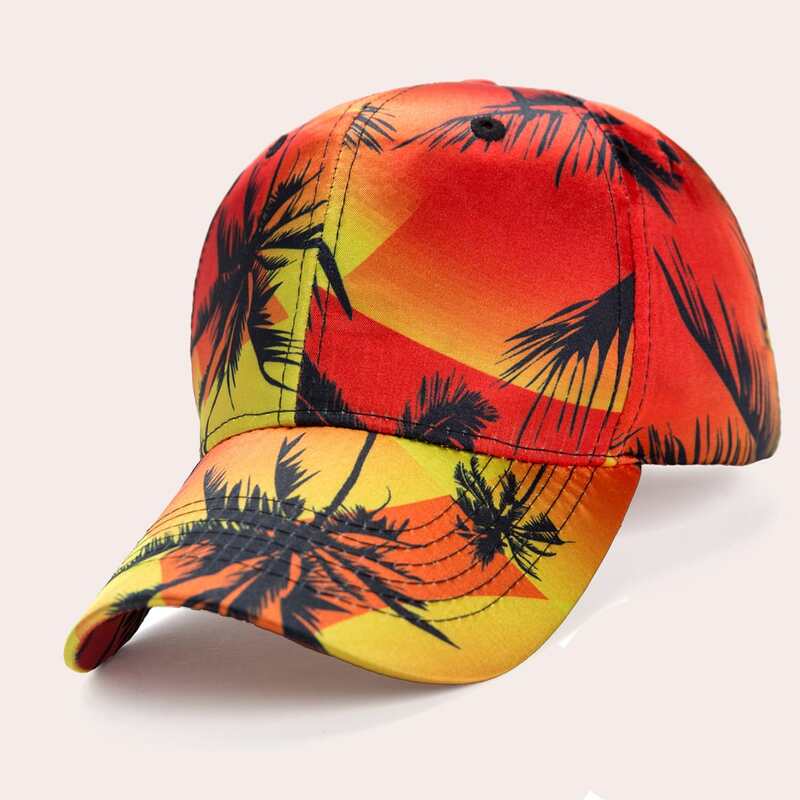 

Coconut Pattern Baseball Cap, Multicolor