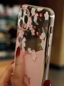 Funda de móvil transparente con estampado de letra - Multicolor - Ver 4
