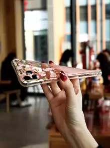 Funda de móvil transparente con estampado de letra - Multicolor - Ver 6