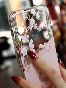 Funda de móvil transparente con estampado de letra - Multicolor - Ver 7