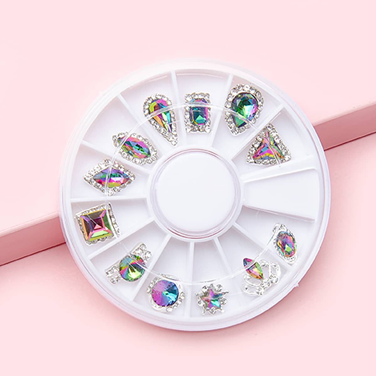 

1box Rhinestone Nail Art Decoration, Multicolor