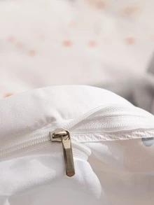 Cartoon Ladybug Print Kids Duvet Cover Set Without Filler - Multicolor - View 3