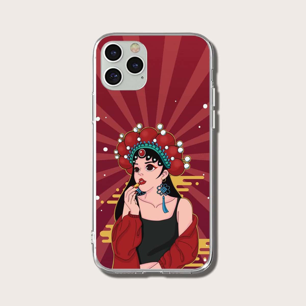 

Chinese Opera Girl Phone Case, Multicolor