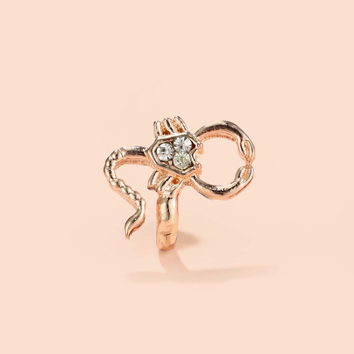 

Scorpion Design Nose Ring, Gold