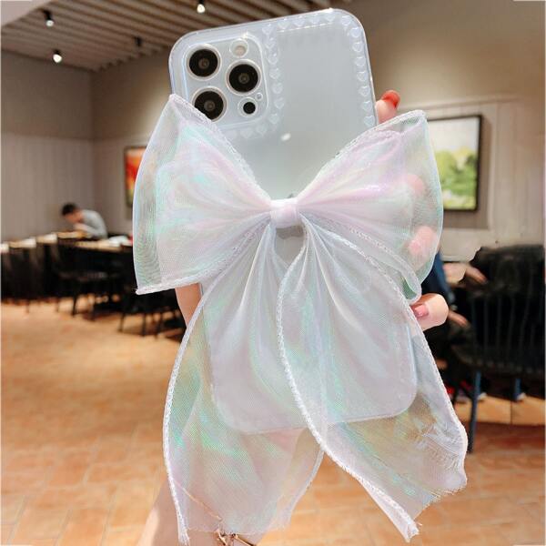 

Bow Decor Clear Phone Case