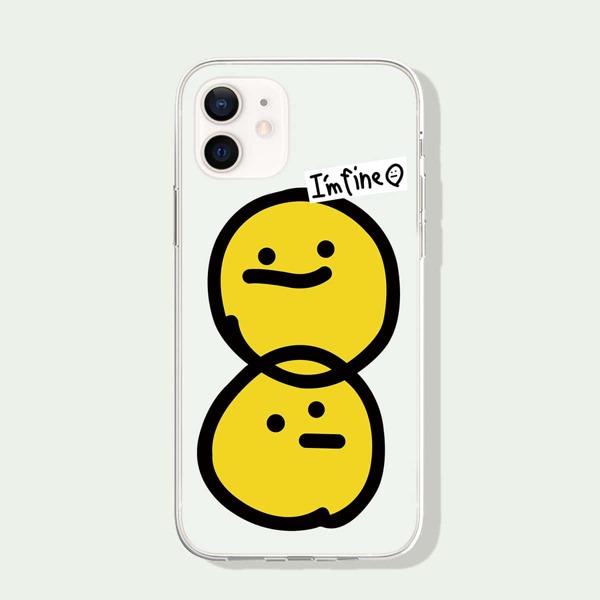 

Cartoon Graphic Phone Case, Clear