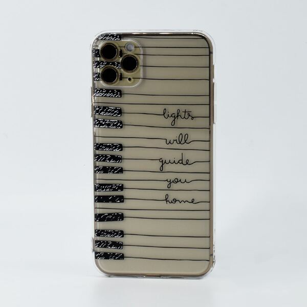 

Piano Keys Print Clear Phone Case