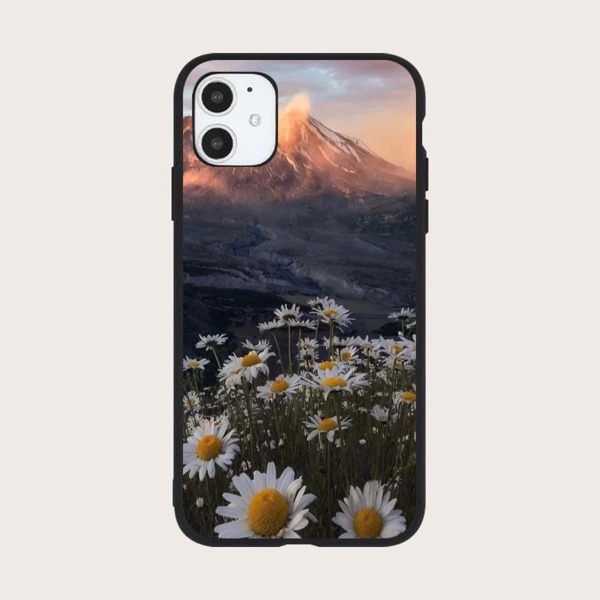 

Ditsy Floral & Mountain Pattern Phone Case, Multicolor