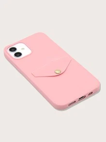Phone Case With Card Holder - Pink - View 3